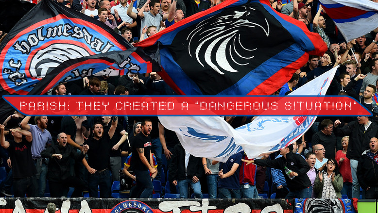 Parish: Two fans were banned for creating a “dangerous situation”
