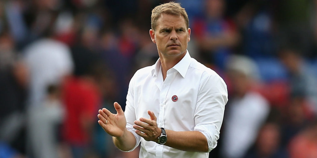De Boer’s future at Palace thrown into doubt