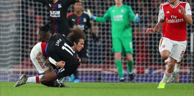 Crystal Palace fans react to Guendouzi challenge in Arsenal draw