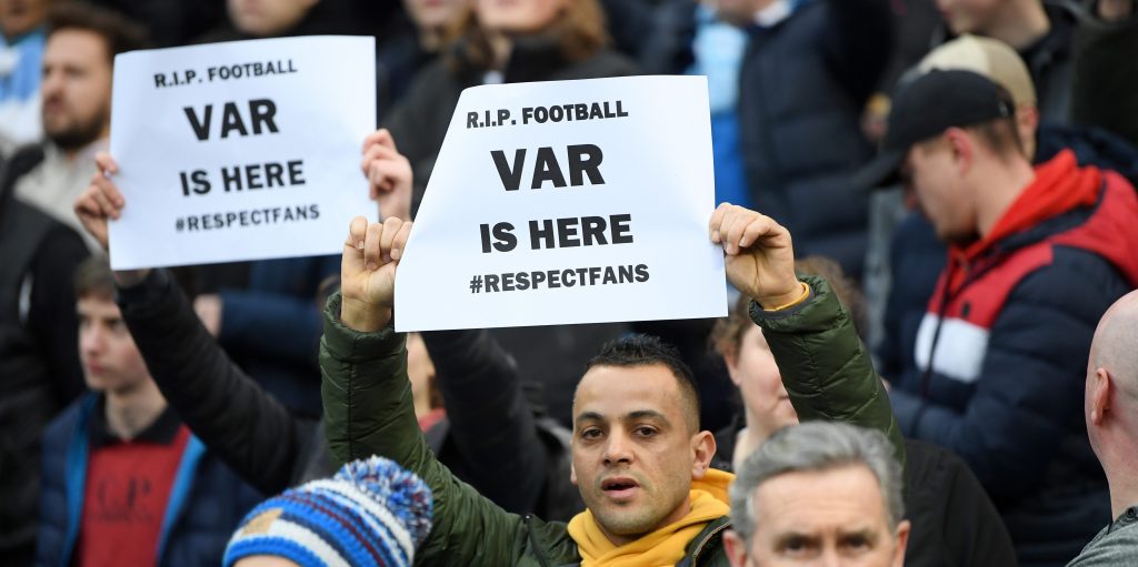 Palace fans react as VAR denies Eagles penalty against Man City