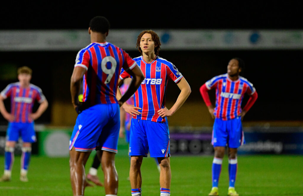 Crystal Palace Under-21 players in action before their 2026 pre-season fixtures
