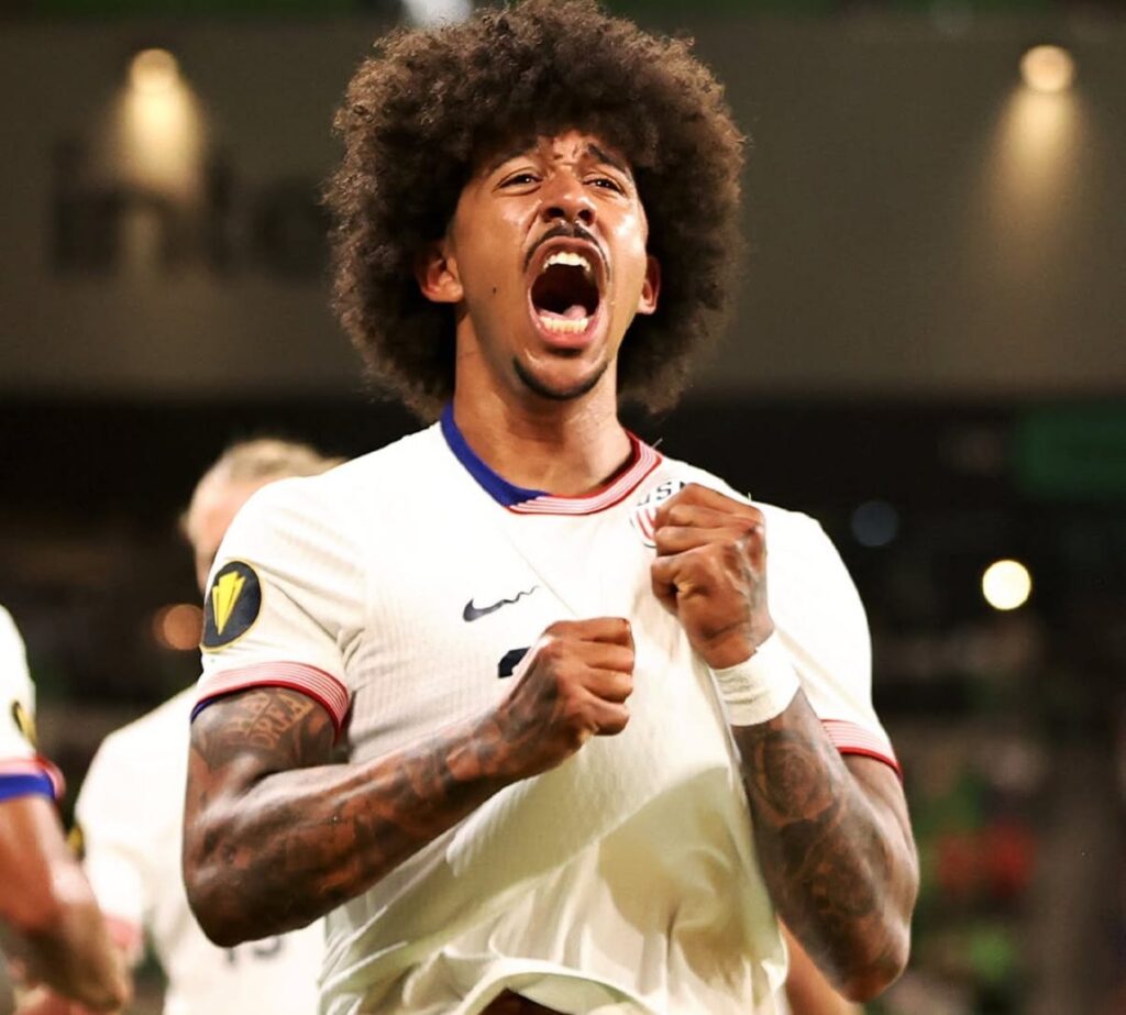 Chris Richards playing for the United States at the 2026 World Cup