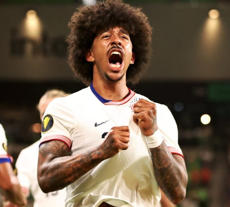 Chris Richards playing for the United States at the 2026 World Cup