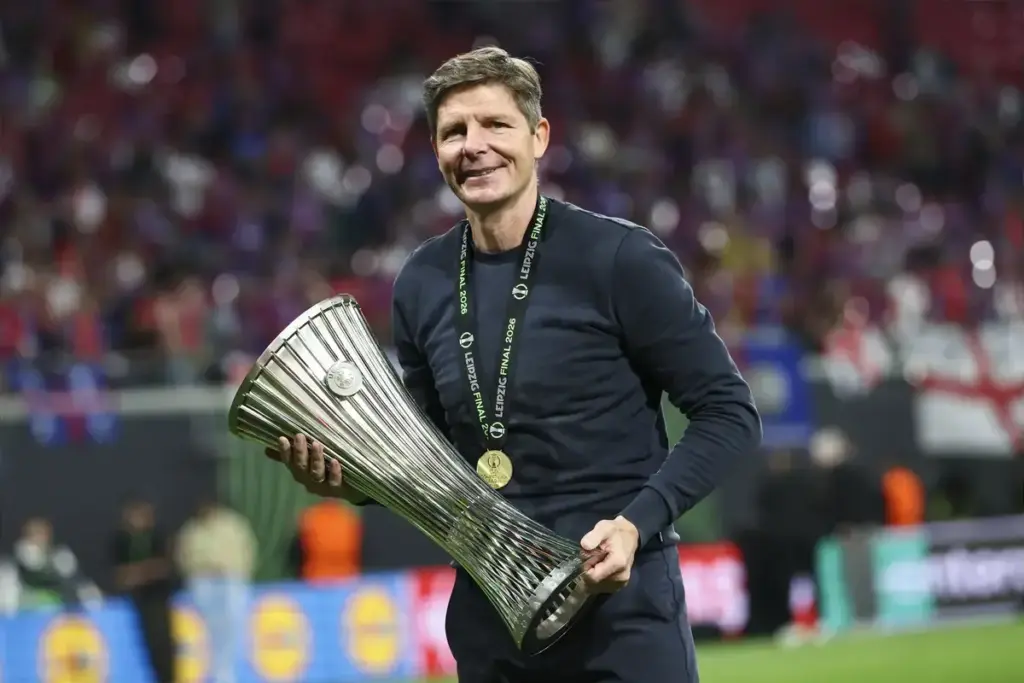 Oliver Glasner could meet Crystal Palace in Europa League next season