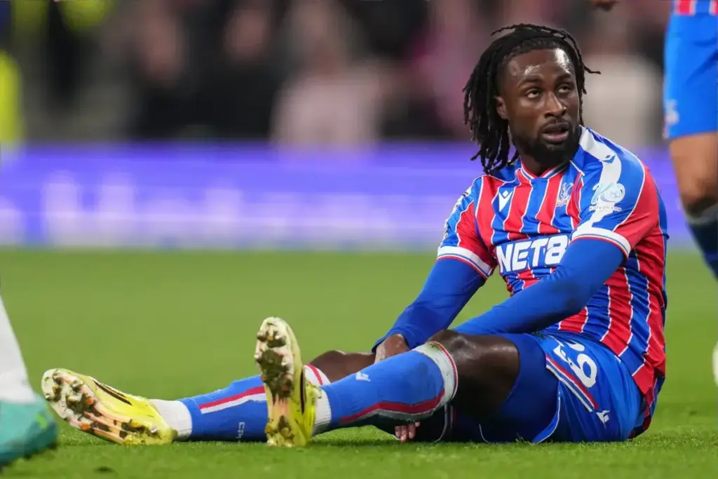 Evann Guessand in action, linked with a Crystal Palace transfer move
