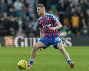 Adam Wharton in Crystal Palace training kit amid Chelsea interest