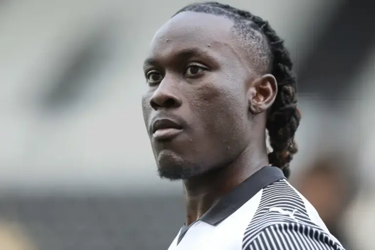 David Ozoh in Crystal Palace training kit during pre-season